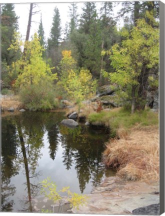 Framed Lake In Sierras Print