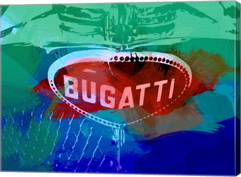 Framed Bugatti Grill Print