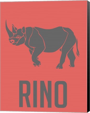 Framed Rhino Print