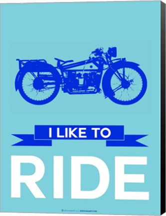 Framed I like to Ride 7 Print