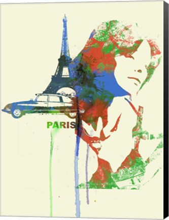 Framed Paris Romance Print