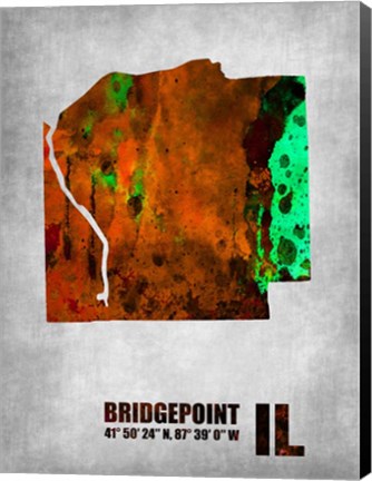 Framed Bridgepoint Illinois Print