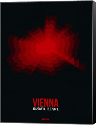 Framed Vienna Radiant Map 3 Print