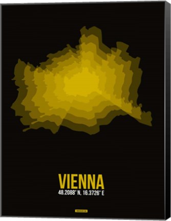 Framed Vienna Radiant Map 4 Print