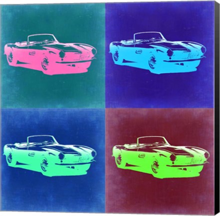 Framed BMW 507 Pop Art 2 Print