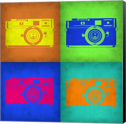 Framed Camera Pop Art 1 Print