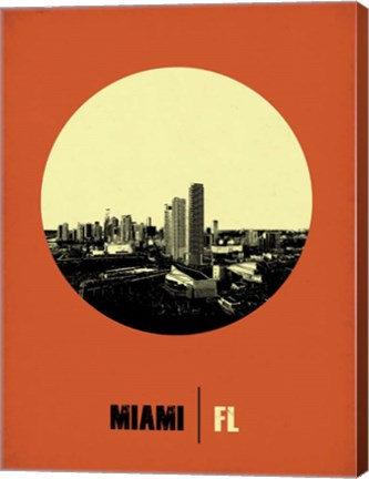 Framed Miami Circle 2 Print