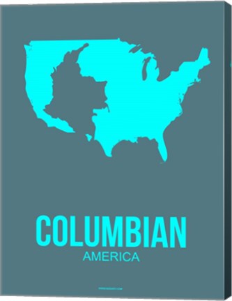 Framed Columbian America Poster 2 Print