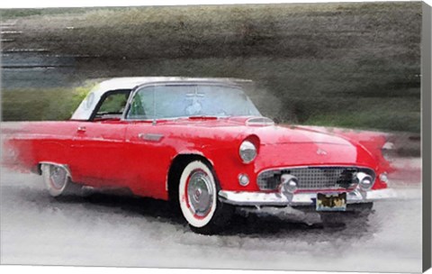 Framed 1955 Ford Thunderbird Print