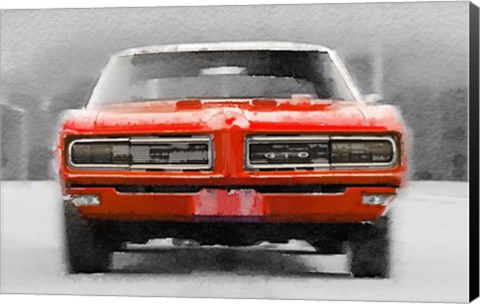 Framed 1968 Pontiac GTO Front Print