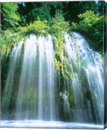 Framed Mossbrae Falls, CA Print