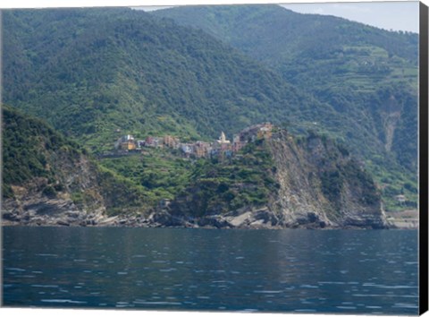 Framed Corniglia, La Spezia, Liguria, Italy Print