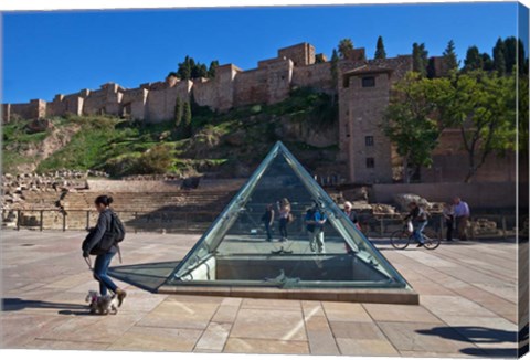 Framed Alcazaba, 11th Century Moorish Fortress, Spain Print