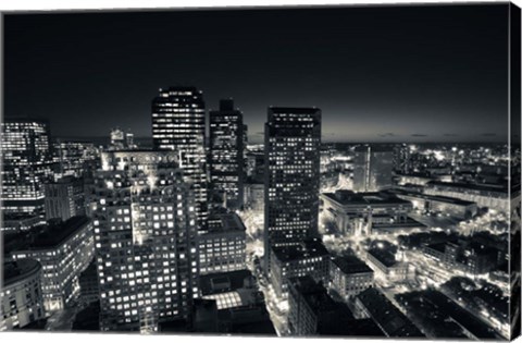 Framed Custom House Tower, McKinley Square, Boston, Massachusetts Print