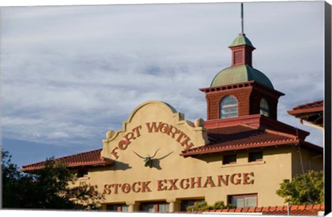 Framed Fort Worth Livestock Exchange, Fort Worth, Texas Print