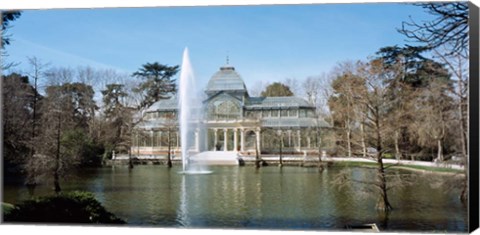 Framed Palacio De Cristal, Madrid, Spain Print