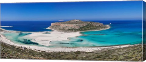 Framed Balos Beach, Gramvousa Peninsula, Crete, Greece Print