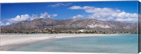 Framed Elafonisi Beach, West Coast, Crete, Greece Print