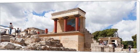 Framed Minoan Palace, Knossos, Iraklion, Crete, Greece Print