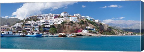 Framed Agia Galini, Rethymno, Crete, Greece Print