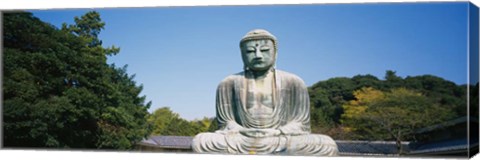 Framed Statue of the Great Buddha, Honshu, Japan Print