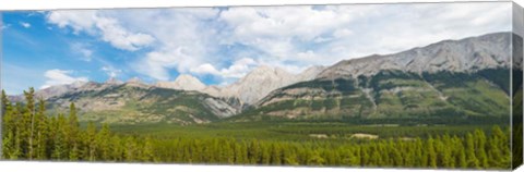 Framed Canadian Rockies, Smith-Dorrien Spray Lakes Trail, Alberta, Canada Print