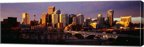 Framed Bow River, Calgary, Alberta, Canada Print