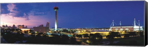 Framed San Antonio Skyscrapers, Texas Print