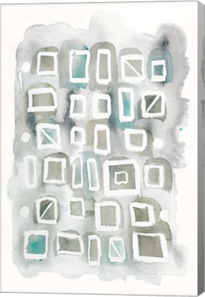 Framed Watercolor Squares Print