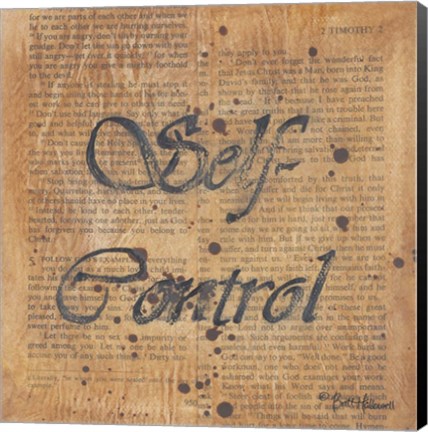 Framed Self Control Print