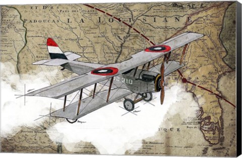 Framed Biplane 4 Print