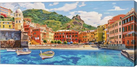 Framed Vernazza nel Sole Print