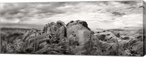 Framed Rock formations in the Valley of Fire State Park, Moapa Valley, Nevada Print