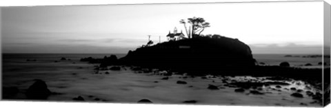 Framed Battery Point Lighthouse circa 1856, Crescent City, California Print