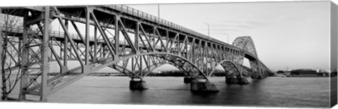 Framed South Grand Island Bridge, Niagara River, Grand Island, NY Print