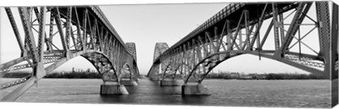 Framed South Grand Island Bridges, NY Print