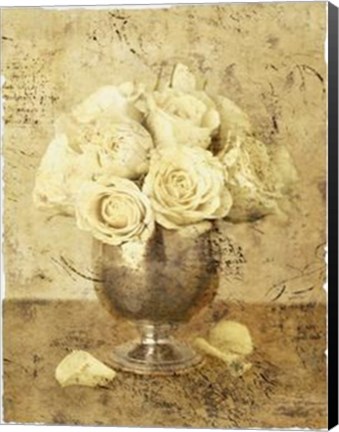 Framed Golden Roses I Print