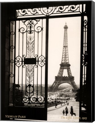 Framed Views of Paris the Eiffel Tower Print