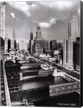 Framed On the Chicago River, c.1930 Print