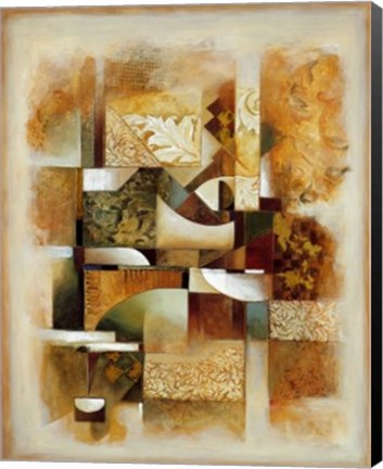 Framed Abstract Collage I Print