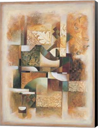 Framed Abstract Collage I Print