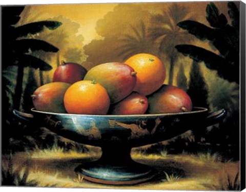 Framed Kevin Sloan - Tropical Harvest Size 31.5x23.75 Print