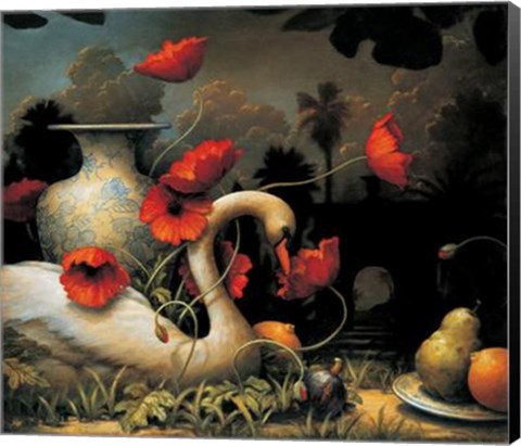 Framed Kevin Sloan - Seduction of Cygnus Size 39.5x32.75 Print