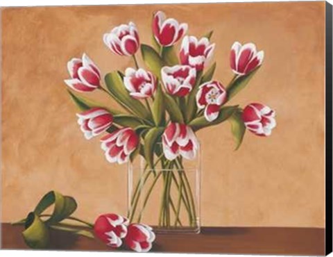 Framed Tulipes Dans un Vase Print