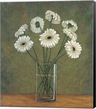 Framed Vase de Marguerites Print