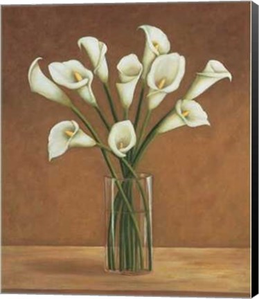 Framed Callas Dans un Vase Print