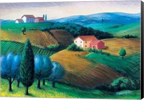 Framed Colline Toscane Print