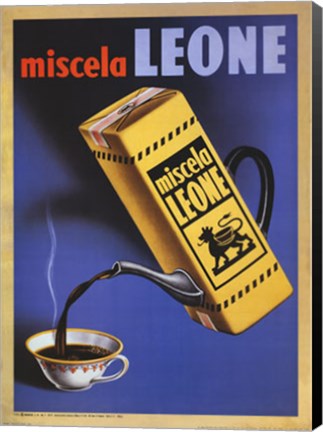 Framed Miscela Leone 1950 Print