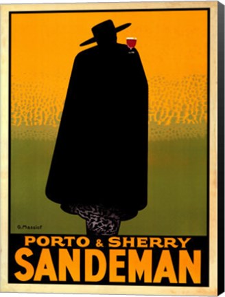 Framed Porto &amp; Sherry Sandeman 1931 Print