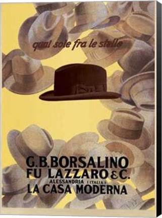 Framed Borsalino 1930 Print